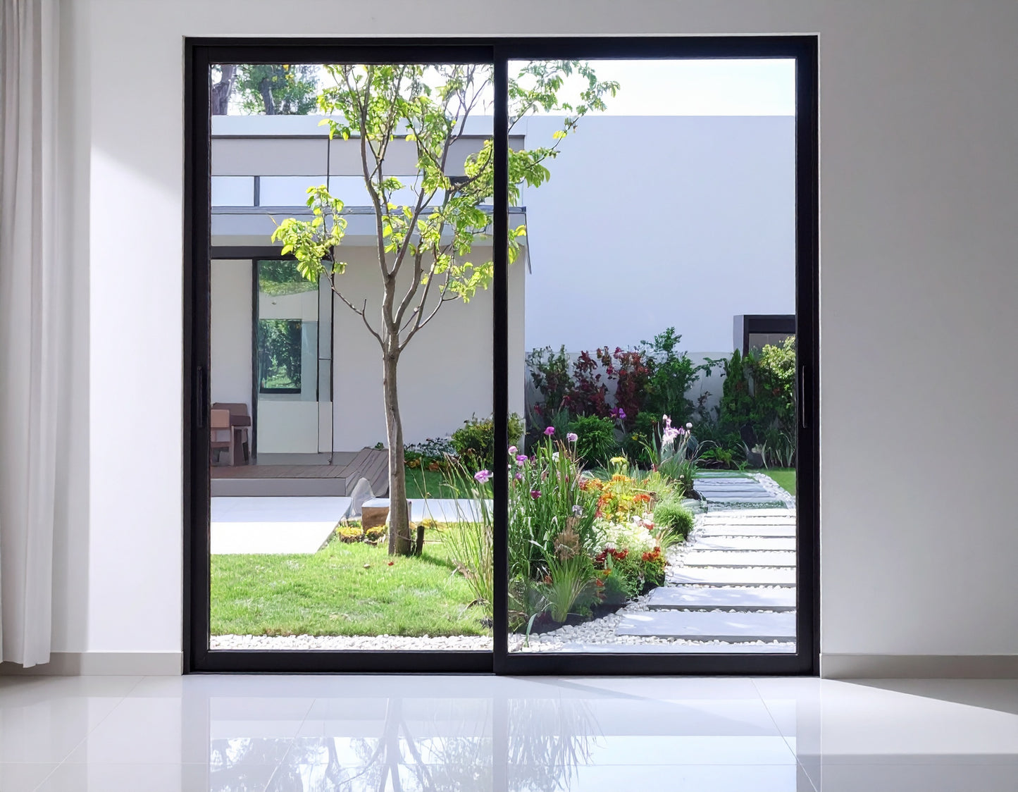 144x96 Aluminum Sliding Door – Oversized & Modern | Bright Fold