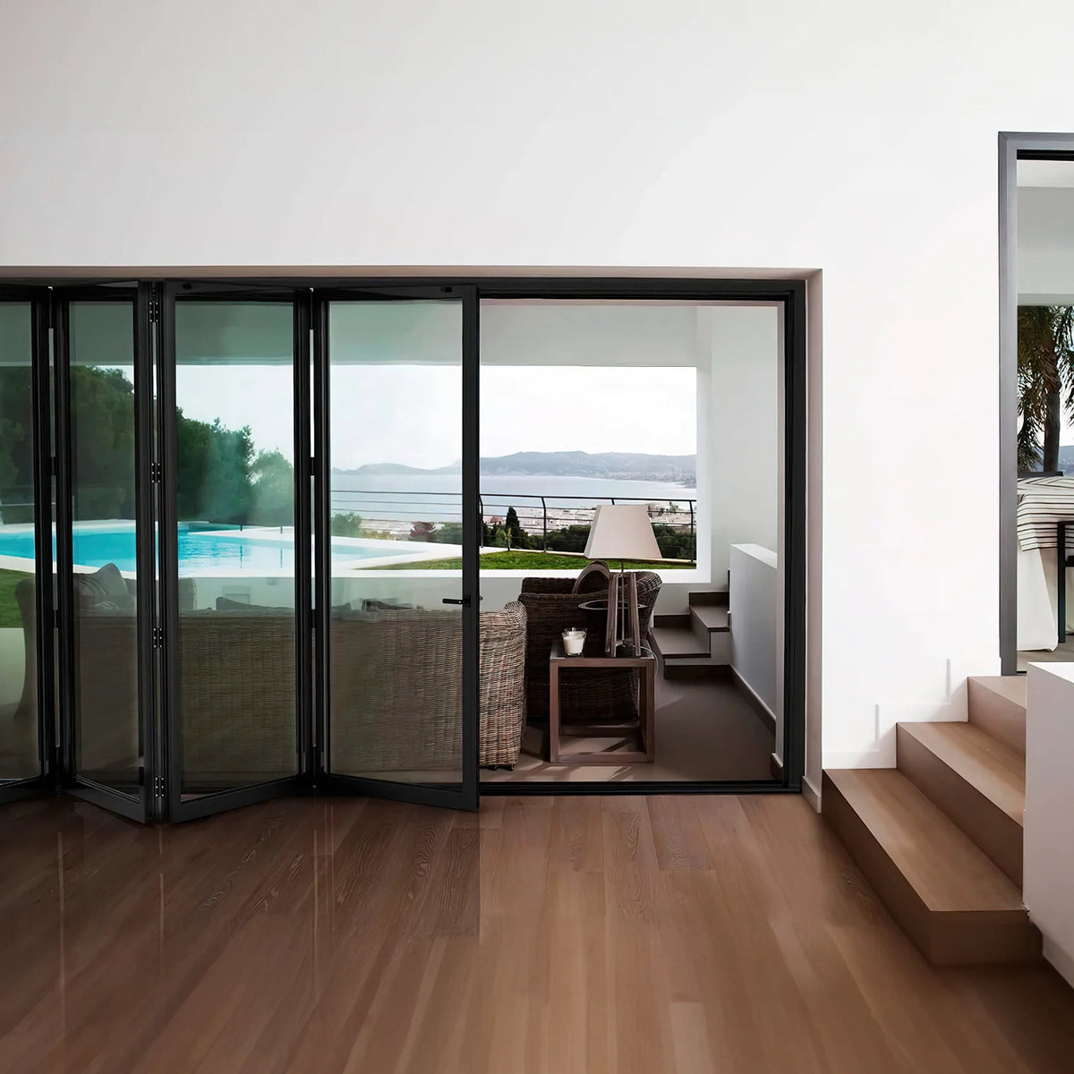 144x96 Aluminum Bifold Door – Extra-Wide Tall Folding Door | Bright Fold