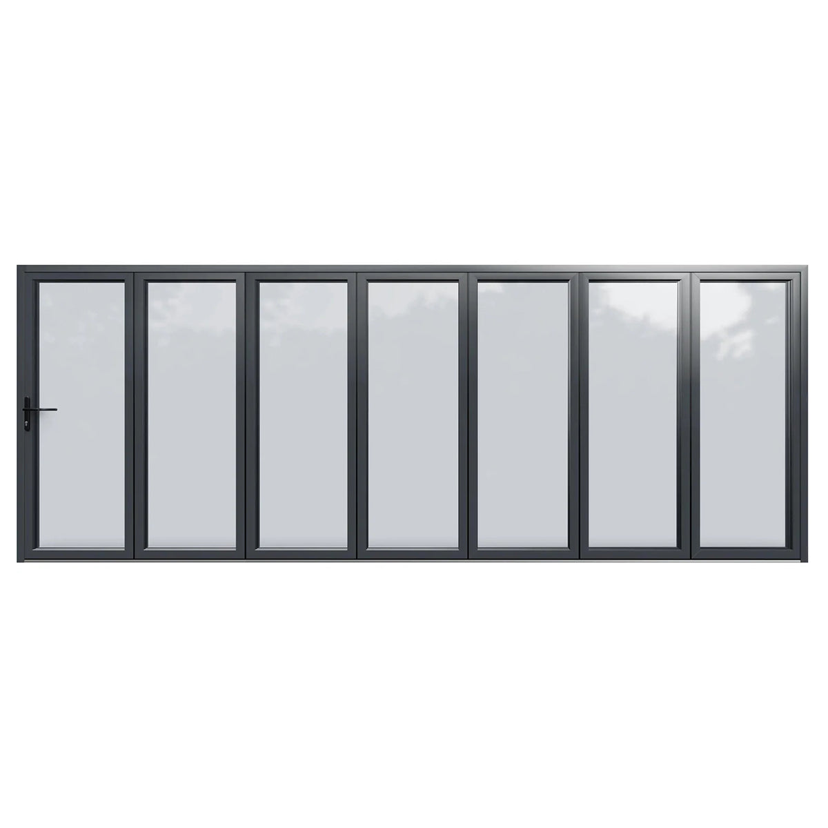 240x96 Aluminum Bifold Door – Extra-Large Tall Folding Door | Bright Fold