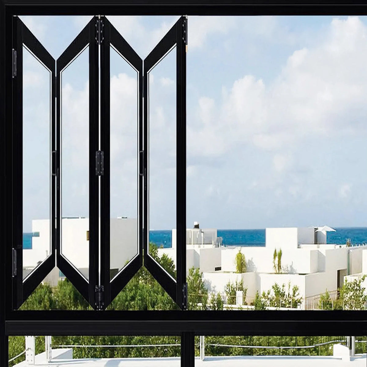 60x60 Aluminum Bifold Window – Energy Efficient | Bright Fold